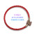3.0mm皮绳手链可穿3D硬金替换转运珠红绳编织纹理手绳 3.0古铜色扣红色绳16cm