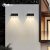 阿尤布壁灯墙灯户外防水庭院灯别墅室外楼梯灯露台灯 单向3头黑色-暖光