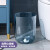 纽仕达 北欧透明大容量垃圾桶客厅卧室厕所多场所垃圾桶 16L灰蓝色