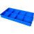 英达斯贝克 分格零件盒塑料加厚多格箱螺丝分类五金配件工具箱物料分类长方形 长8格蓝 560*275*60mm