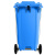 洁然 户外大号脚踏垃圾桶 分类垃圾桶 环卫垃圾桶 小区物业收纳桶可定制LOGO 带轮挂车垃圾桶