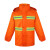 阿力牛 ASF288 环卫分体雨衣套装 路政防水雨衣雨裤 橙色(布内里) 175码 
