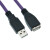 渤海USB2.0A公转A母\/AM转AF工业设备数据延长线高柔拖链抗干扰屏蔽线缆连接线现货定制 紫色高柔线 5米 不带放大器