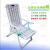 加厚躺椅折叠椅塑料沙滩椅懒人午休午睡椅休闲办公室家用阳台户外 加厚型白色沙滩椅