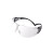 XTNEWRGY 防护眼镜 1611HC 护目镜防雾流线型 防尘防风防护眼镜 舒适型劳保眼镜 透明 SF201AS