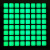 JY-MCU 大尺寸8x8LED方块方格点阵模块-可级联  红绿蓝可选 绿色