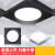 动真格（DongZhenGe）式方形射灯斗胆15x15格栅吊顶专用灯AA 经济款黑色15*15 18W白光