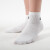 Nike耐克男袜2022夏季新款三双装跑步训练运动袜防滑透气吸汗袜子耐磨保暖男女棉袜SX766 SX7677-100/白色中筒/3双装 L（26-28cm）42-46码