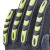 代尔塔 DELTAPLUS 209904防振防冲击手套适用电动工具操作等防护手套 绿黑色 9码 1副