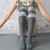 XZITO 三杆螺纹瑜伽长筒棉袜子女保暖防滑耐磨普拉提时尚简约运动健身 黑色1双 均码