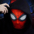蜘蛛侠头套 cos面具全脸搞怪沙雕黑化英雄远征网红面罩 黑化镜片头套 儿童版【12岁以下】
