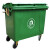660L环卫垃圾箱户外分类移动带盖垃圾桶垃圾车专用工业物业大号挂 市场料加厚款带盖绿色