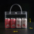 PVC手提袋透明袋礼品袋塑料袋防水网红伴手礼包装袋定制logo 26*8*20(高)横版 10个