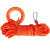 英耐特 橘黄色丙纶30米全型号水上漂浮安全救生绳浮潜救援绳救生浮索救生圈浮索 8mm*50米