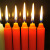 创悟邦 蜡烛 停电应急照明长杆蜡烛 FB1625 红色 细款1.2*16cm 10支