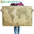 百圣牛大尺寸世界中国图 复古航海海报 酒吧咖啡馆宿舍装饰海报贴画 粉 哈利波特魔法世界地图