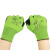 登升劳保手套 发泡乳胶手套浸胶涂掌防滑耐磨透气干活防护手套有一手L648绿色12副/均码