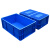 海斯迪克  EU周转箱塑料箱 汽配可堆式储物箱零件箱 蓝色带盖600*400*340