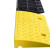 知旦 路沿坡 高16cm塑料路沿坡门槛三角垫台阶垫斜坡垫爬坡垫可定制 601607 黄色