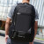 朗斐双肩包男士旅行包大容量旅游行李包潮流背包出差手提健身包运动包 黑色