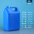亚岳塑料桶加厚扁桶包装化工桶方桶 消毒剂桶 蓝色10L