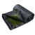 定制 黑绿色帆布加厚有机硅防水防雨户外遮阳布苫布防晒蓬布配10m 10m*20m*0.86mm