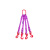 尚琛 吊带 柔性吊装带 吊装带 带钩起重吊装工具行车吊车组合索具 可定制货期3天 三腿3吨5米  