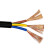 凤达 国标中型橡套线 两芯多股软橡套线缆 YZ2*4平方 100米