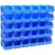 零件盒塑料收纳盒仓库货架组合式螺丝分类塑料斜口盒分格箱长方形 A2#斜口盒-绿色30个装