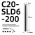 高精密度侧固式小径延长杆SLD10/12/16/20加长杆防震深腔铣刀刀杆 C20-SLD6-200高端款