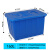 尚留鑫 加厚塑料水箱蓝色带盖160升755*550*455mm大容量长方形储水储物周转箱