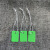 现货PVC塑料防水空白弹力绳吊牌价格标签吊卡标价签标签100套 PVC绿色弹力绳2X3吊牌=100套