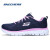 斯凯奇（Skechers）女鞋子 24夏季新款跑步鞋运动鞋健步鞋透气软底网面透气休闲鞋 海军蓝色/粉红色/晒图返10 8/38/250mm
