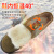 工品星GPX-FHX冬季保暖羊毛靴橡胶防滑底反绒牛皮耐磨防寒靴棕色 38码 