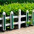 穆运 pvc草坪护栏市政绿化公园林小区别墅花坛围栏价格每米计算户外隔离栏杆 绿色30cm（送货上门） 绿色50cm