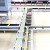 EXGUANGS 铝合金走线架4C铝型材电缆上下走线梯式桥架强弱电 400mm宽