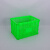 熟料荧光绿色塑料筐755纺织厂绿色塑料筐全新料搬运网框 绿色 810*570*500毫米
