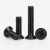 威旺 镀黑锌316不锈钢沉头螺丝钉 机牙螺丝黑色小螺丝钉 平杯长螺杆 M2*4(50个)