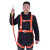 安全带工地施工保险带高空作业安全带全身五点式攀岩安全带安全绳 国标橘色单大钩3米
