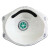 耐呗斯 NBS9503VCP活性炭防有机气体口罩 KP95级别 工业防尘头带有呼吸阀杯型口罩 15只/盒【可定制】