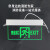 低压吊牌安出口指示灯24V钢化玻璃嵌顶式疏散应急36Vled指示牌 低压嵌顶式安全出口 (24-36V)