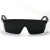 冰禹 BYly-179 电焊眼镜 伸缩腿劳保防护护目镜 黑架黑镜片(1个装)
