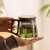 玻璃茶杯茶水分离带盖泡茶水杯个人办公室情侣喝茶杯子 透明灵空观山直身玻璃把