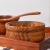 来木井木碗 果子器木钵大号沙拉碗拉面碗盆带盖手工实木家用储物泡面碗 反边有盖22-23*7.5cm