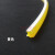 三代分体式霓虹灯管双色广告造字圆形分离式导光柔性霓虹灯硅胶条 柠檬黄色槽口6mm 胶条总宽度8mm 其它 其它
