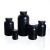 塑料大口圆瓶 HDPE广口塑料瓶 样品瓶 取样瓶 白色黑色实验室分装 黑色大口100ml