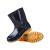 柯瑞柯林 FPB020M低筒雨靴耐磨防滑劳保雨靴单鞋男款黑色 44码 1双装