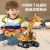 挖掘机玩具车儿童小汽车男孩4岁挖土机遥控工程车幼儿园女孩 77cm 大号9通合金挖掘 【电池版】