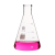 高硼硅加厚三角烧瓶 耐高温玻璃锥形瓶25ml/50ml/100/150/200/250/300 100ml三角瓶(2个盒装)