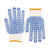 安居先森线手套劳保点胶加厚防滑耐磨工地劳动工作工业用品棉线劳保手套10副/包（5包起发）MZS-D12